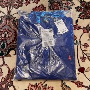 Boys blue long sleeve Polo by Ralph Lauren